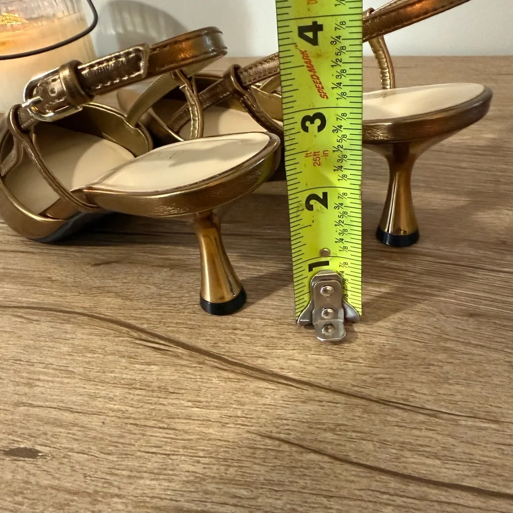Nine West Rowen Bronze Slingback Kitten Heels, Size 6.5, NWOT - Picture 4 of 5